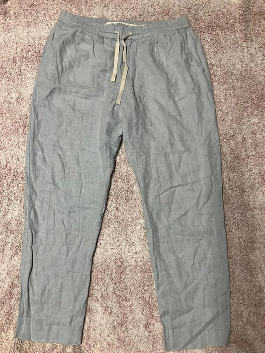 Zara Light Grey Linen Trousers XL (W34)