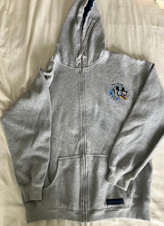 Disney World 20th Anniversary Men's Grey Hoodie