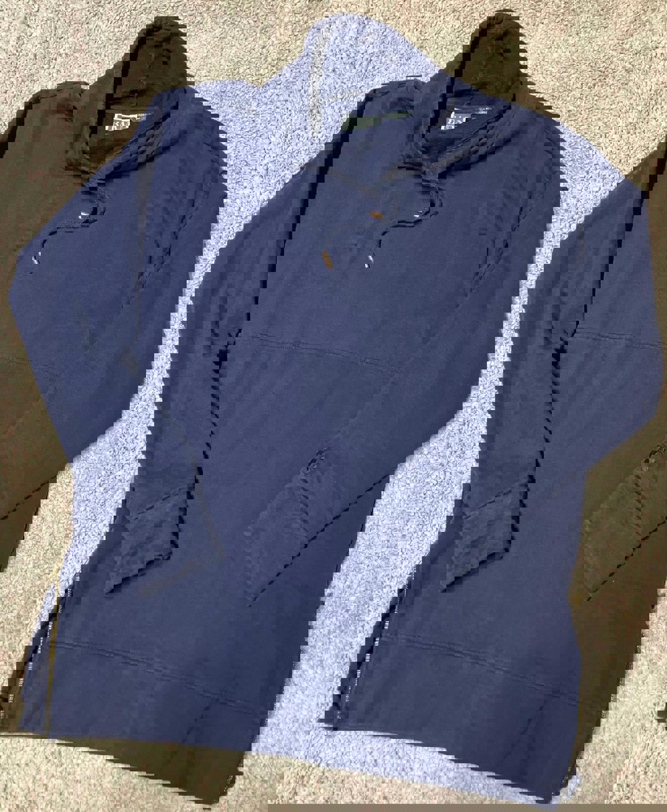 Cozy Navy Blue Men's Hoodie by BAM