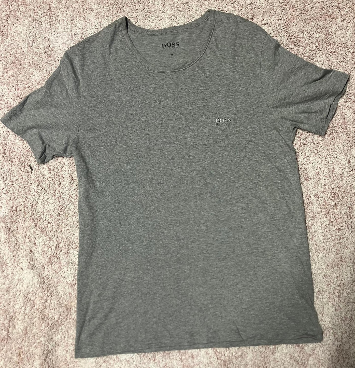 BOSS Grey Men's T-Shirt - Comfortable & Stylish