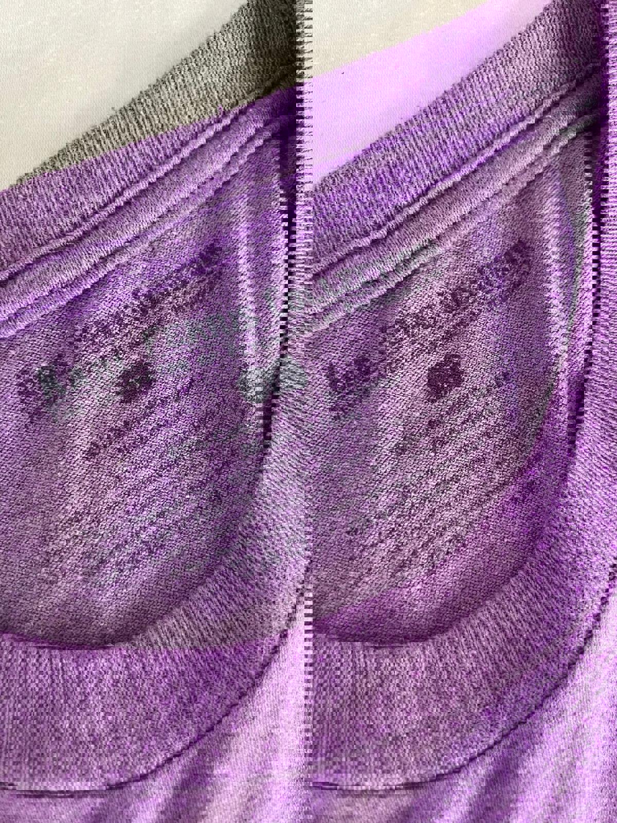 Karl Ferris Collection Purple Graphic T-Shirt