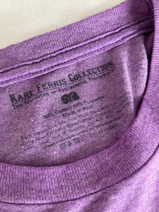 Karl Ferris Collection Purple Graphic T-Shirt