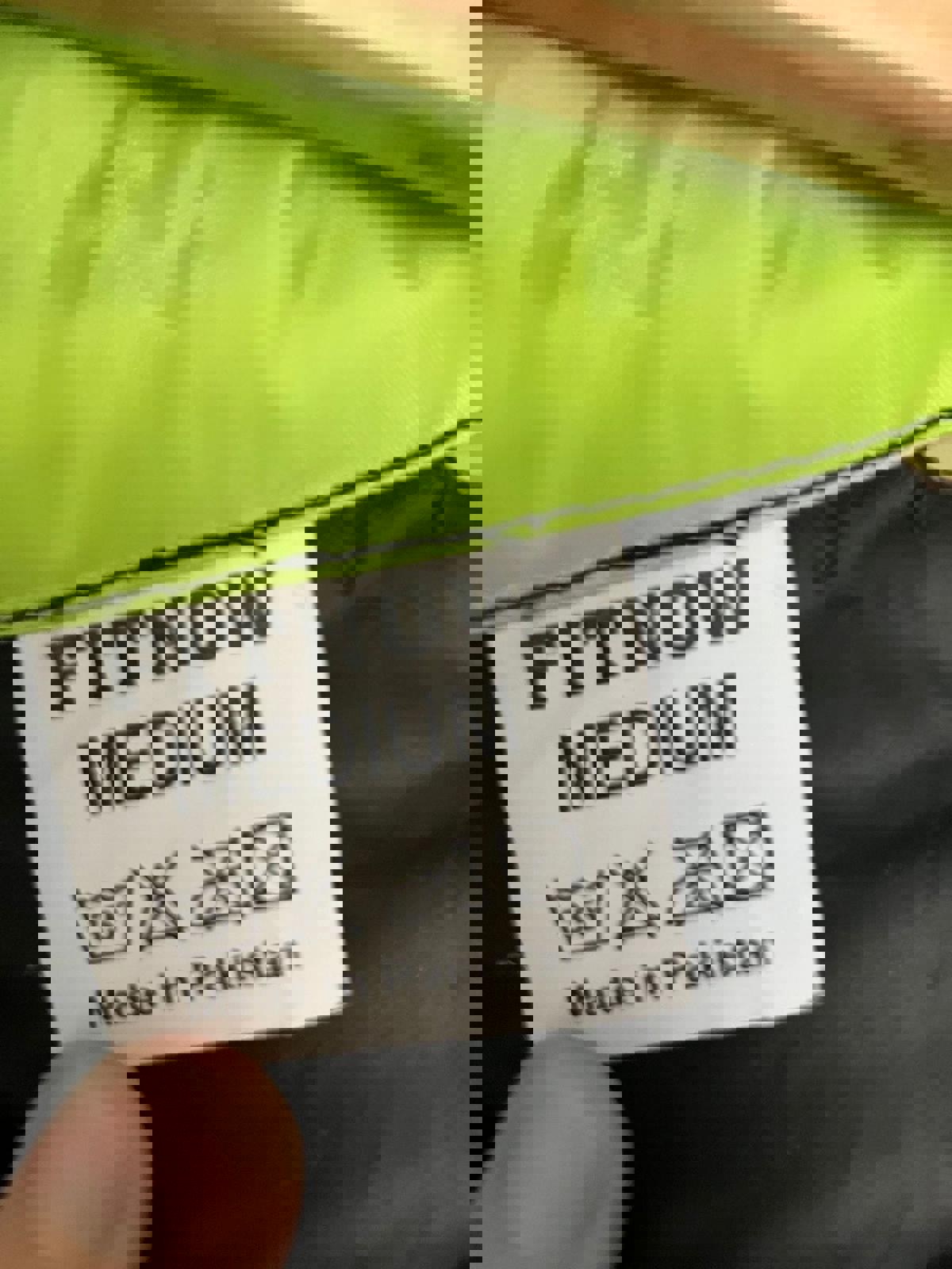Men's Fitnow Black and Neon Green Windbreaker Jacket