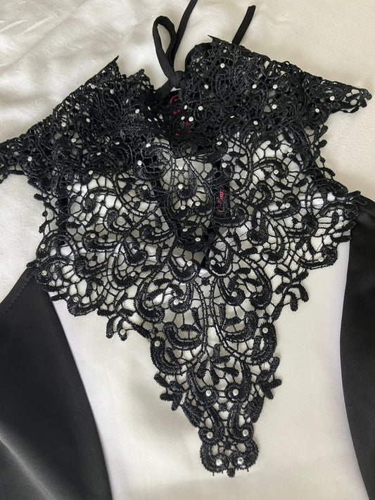 Elegant Black Lace Evening Dress