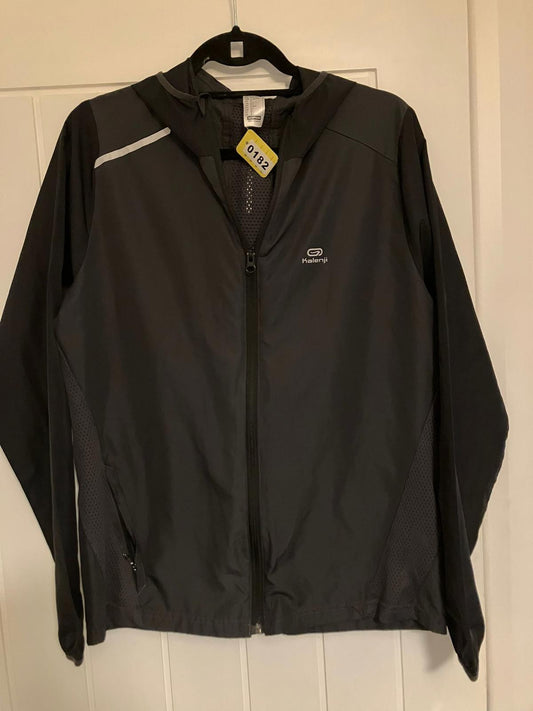 Kalenji Men's Black Lightweight Running Jacket with Hood