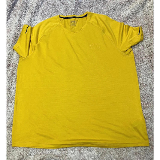 Men’s sports t-shirt by Goodmove in bright yellow.