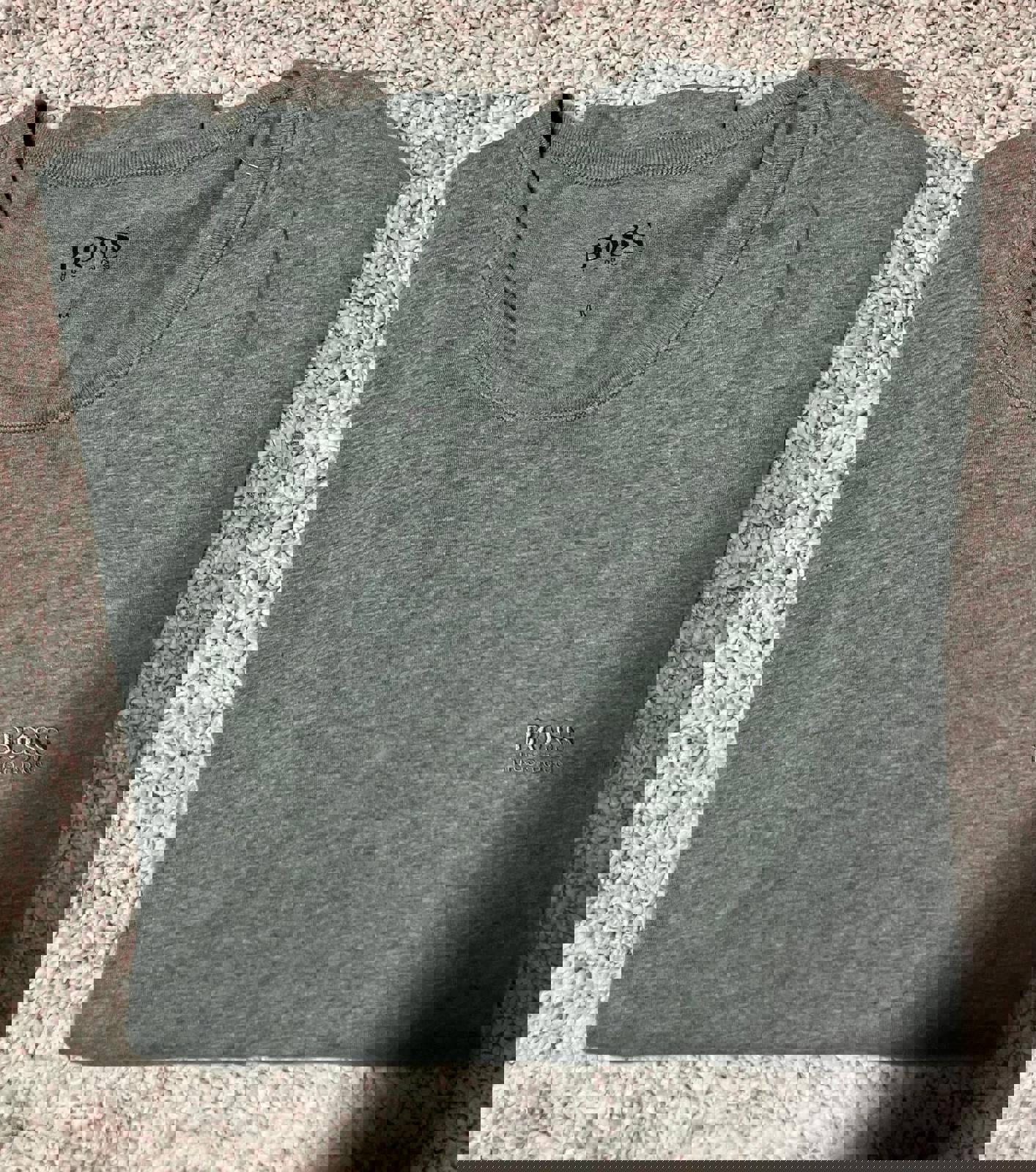 BOSS Grey Men's T-Shirt - Comfortable & Stylish