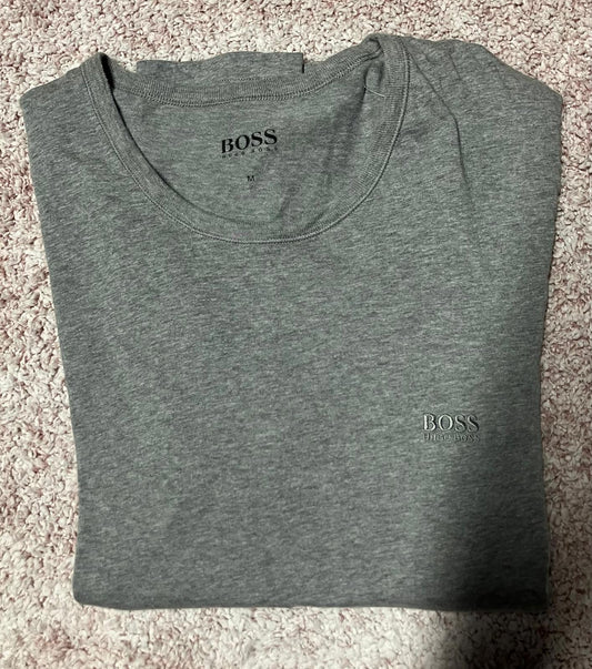BOSS Grey Men's T-Shirt - Comfortable & Stylish