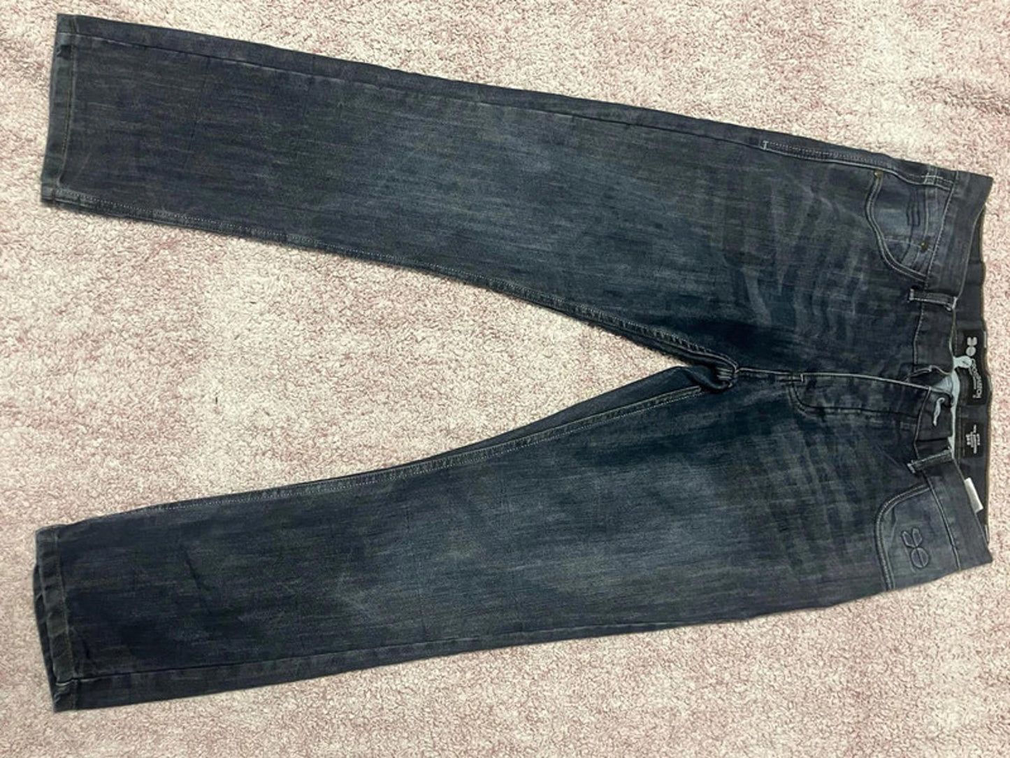 Crosshatch Embossed Jeans W34 S