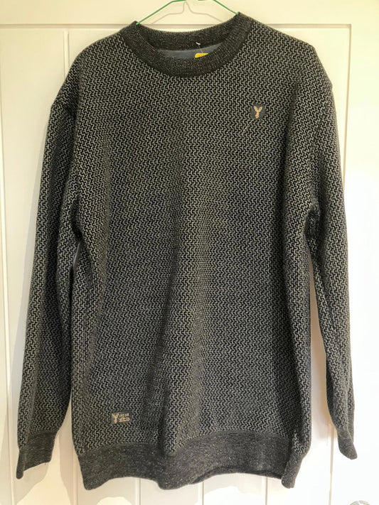 Cozy Men's Knit Sweater with Soft Fleece Lining