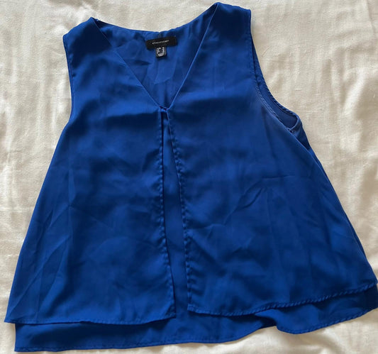 Lovely Blue Sleeveless Top by Atmosphere, Size UK 14