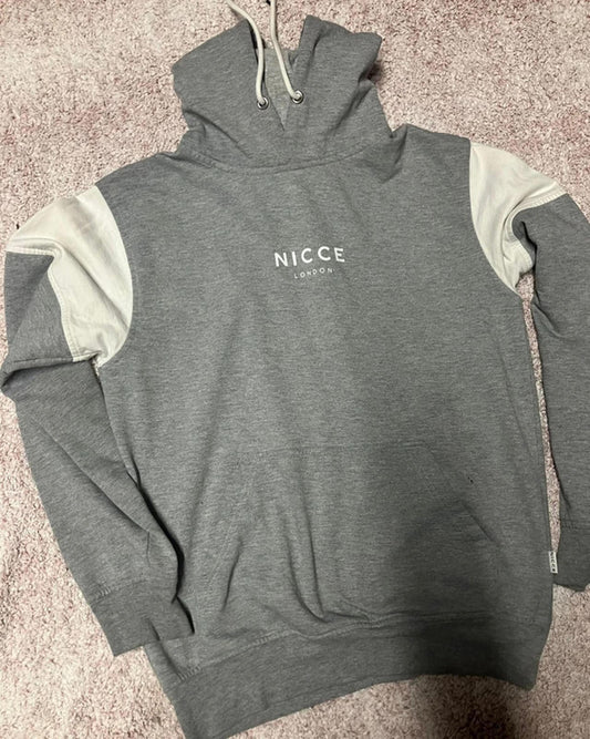 NICCE London Grey Hoodie with White Panels (M)
