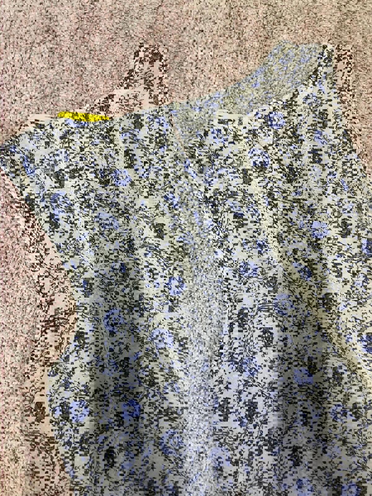 FatFace White & Blue Floral Sleeveless Blouse – Size 14