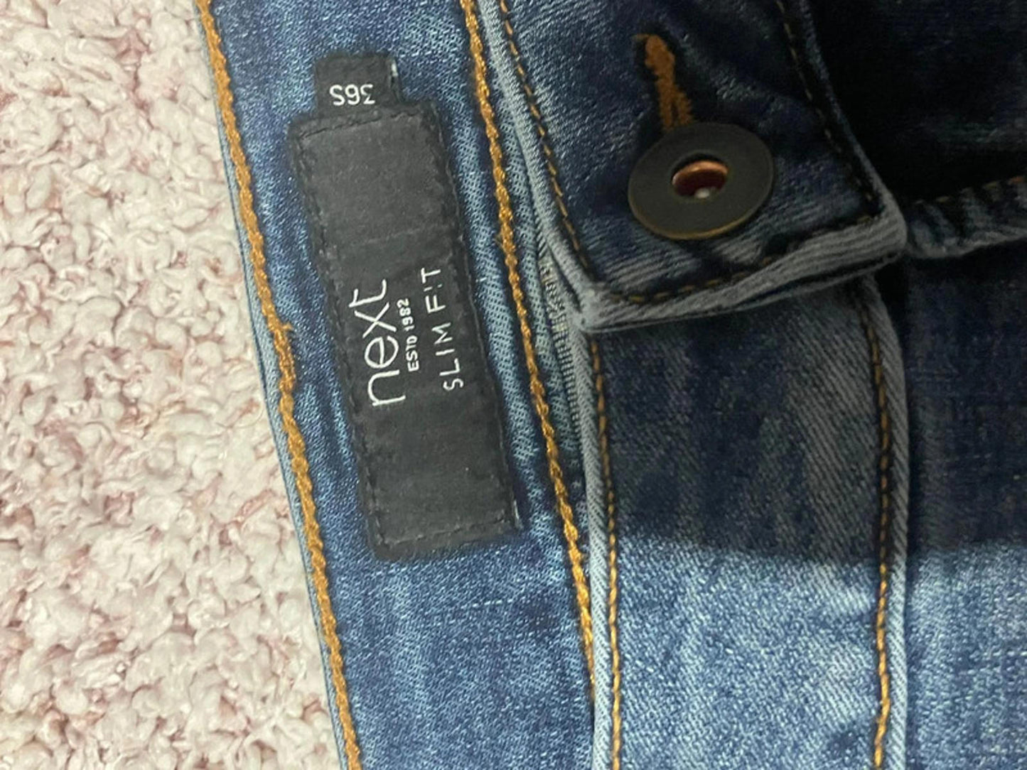 Next Slim Fit Blue Jeans W36 S