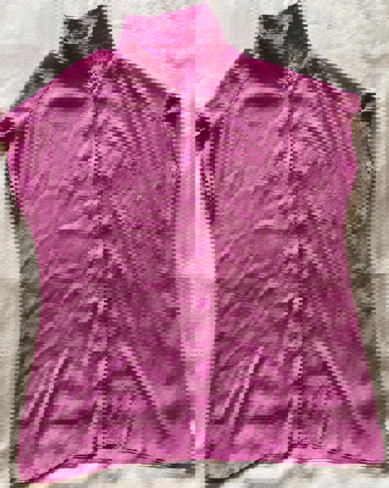 Atmosphere Pink Short Sleeve Blouse - Size 16