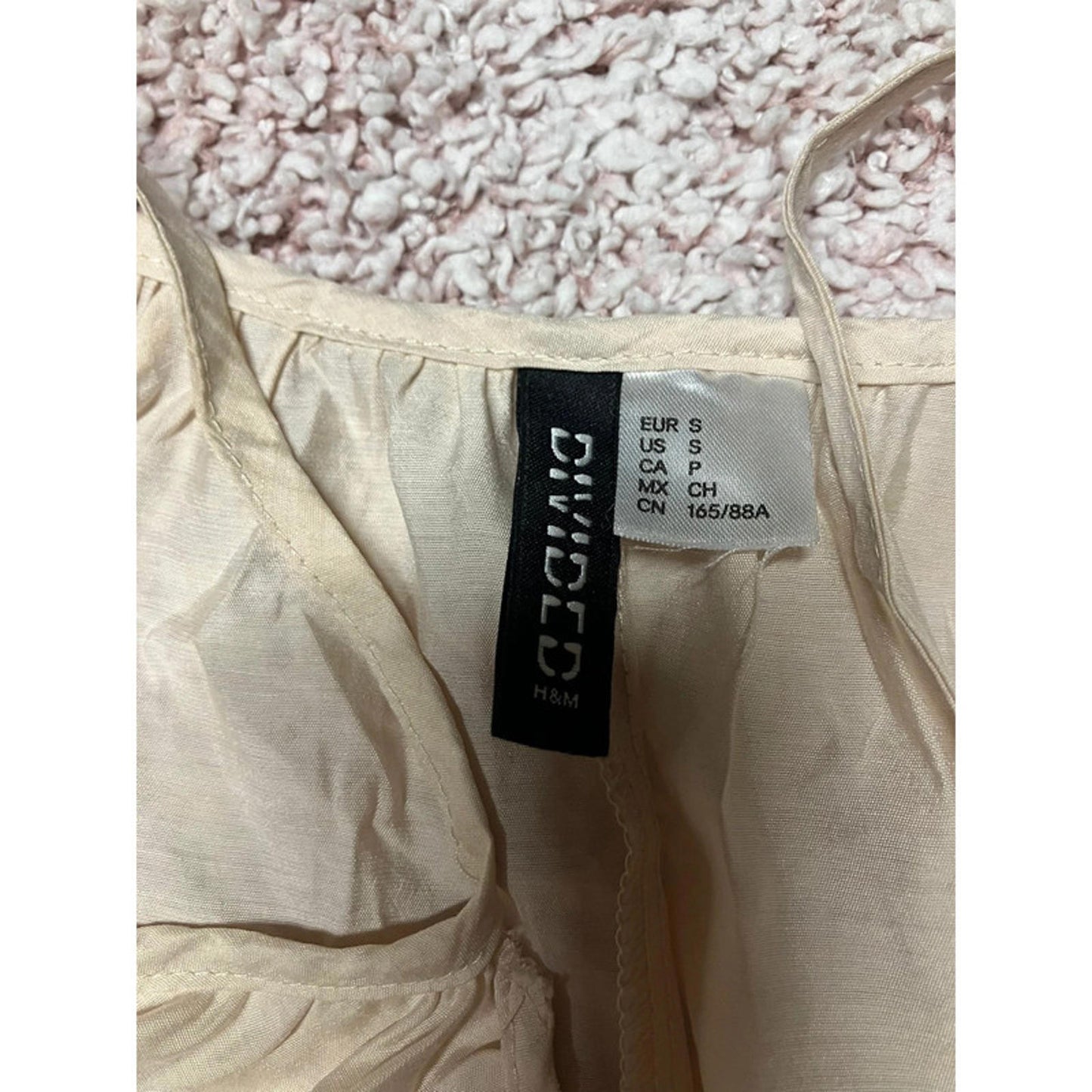 H&M Divided Beige Strappy Dress – UK 8 / S