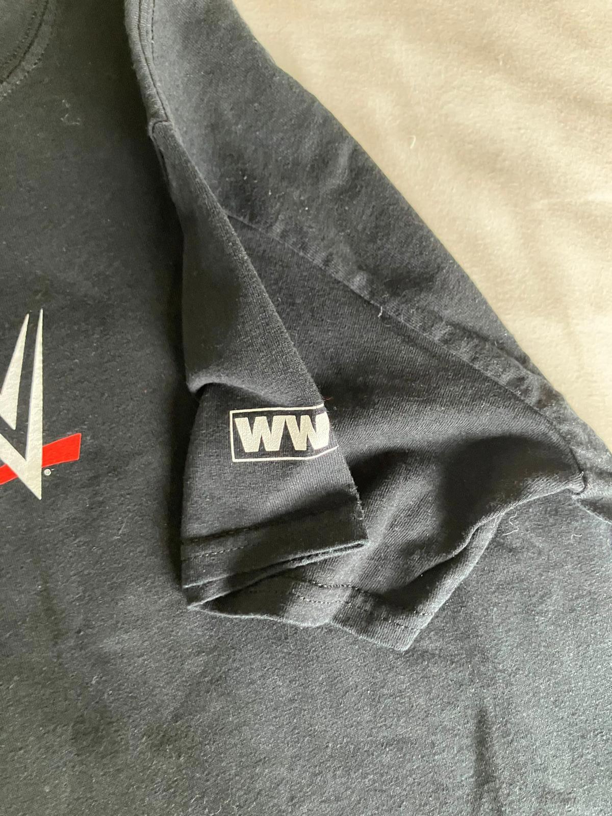 WWE Authentic Black Graphic T-Shirt - Medium