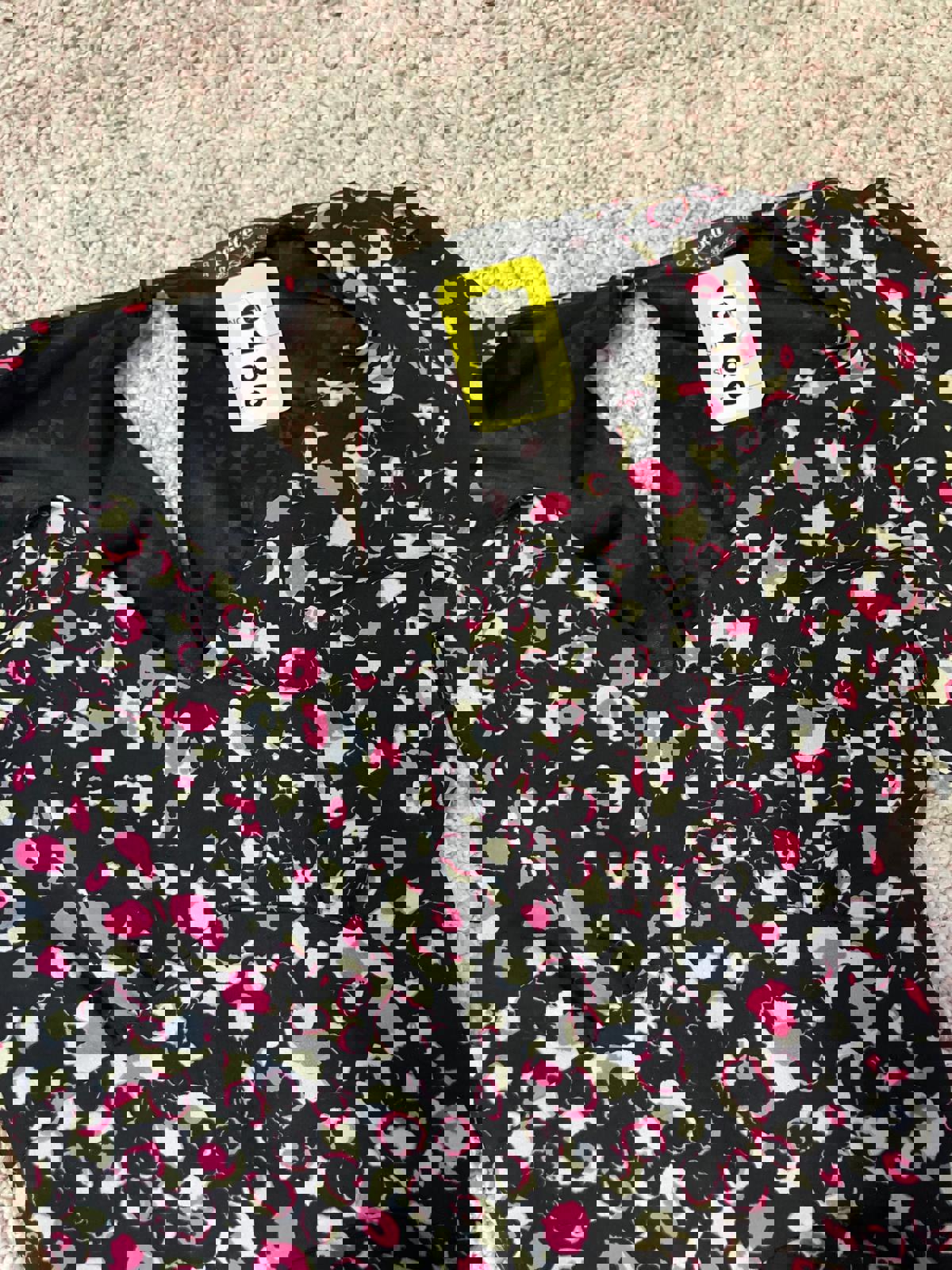 Style Eye Petites Leopard Print Long Sleeve Playsuit UK 4
