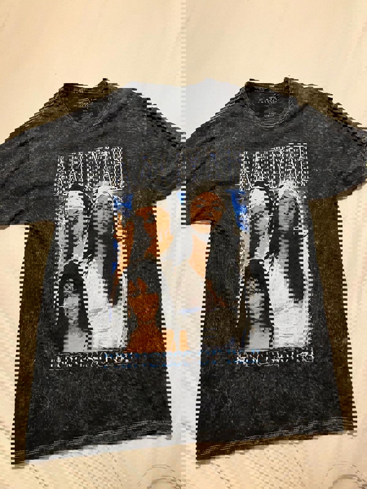 Aaliyah Princess of R&B Vintage Style Graphic T-Shirt