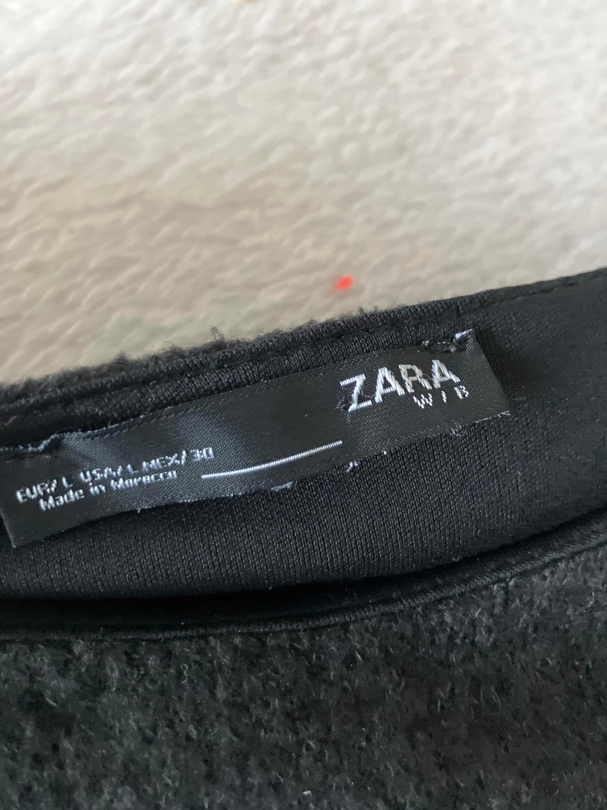 Zara Dark Grey Knit Top - Cozy and Versatile