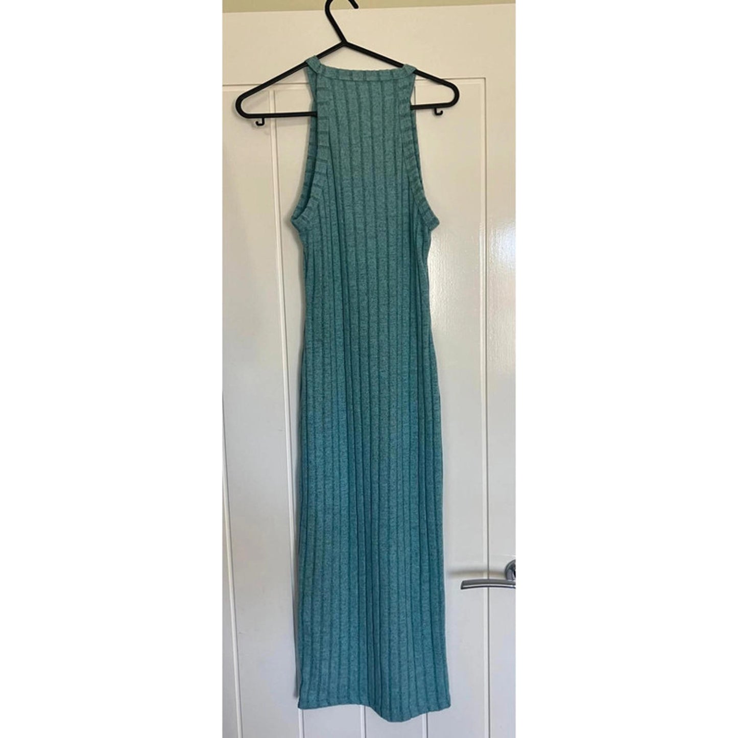 SHEIN Teal Ribbed Maxi Dress – UK 8 / Small