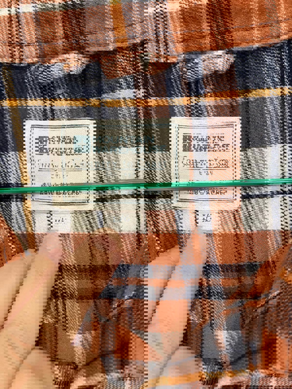 Mountain Warehouse Men's Plaid Flannel Shirt - Large