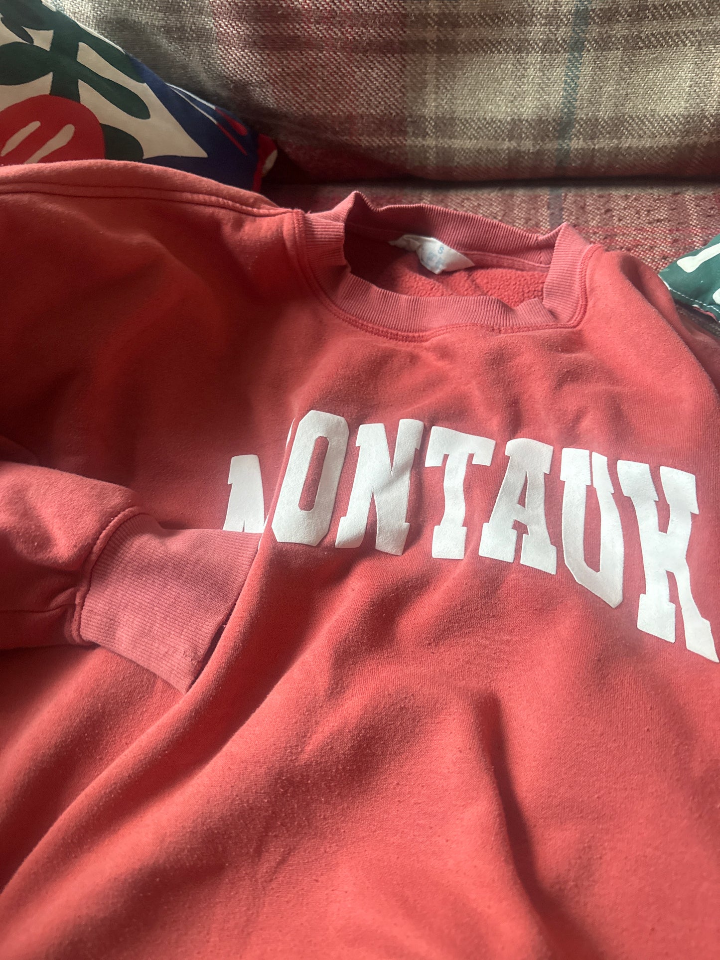 Coral Crewneck Sweatshirt Size S