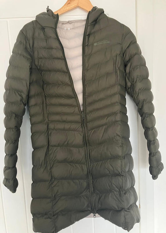 Mountain Warehouse Women's Long Olive Green Puffer Coat