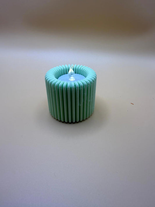 Unique Handmade Blue Decorative Candle