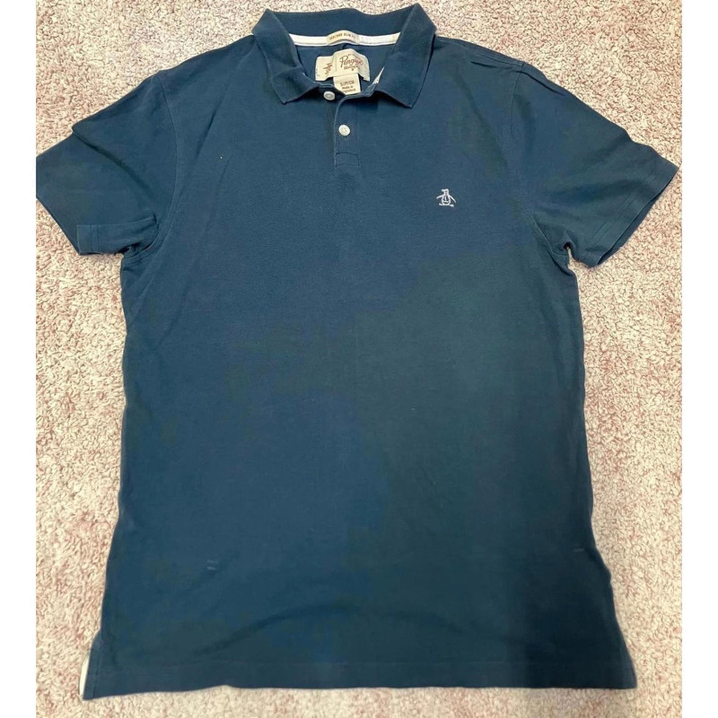 Original Penguin Men's Blue Polo-shirt