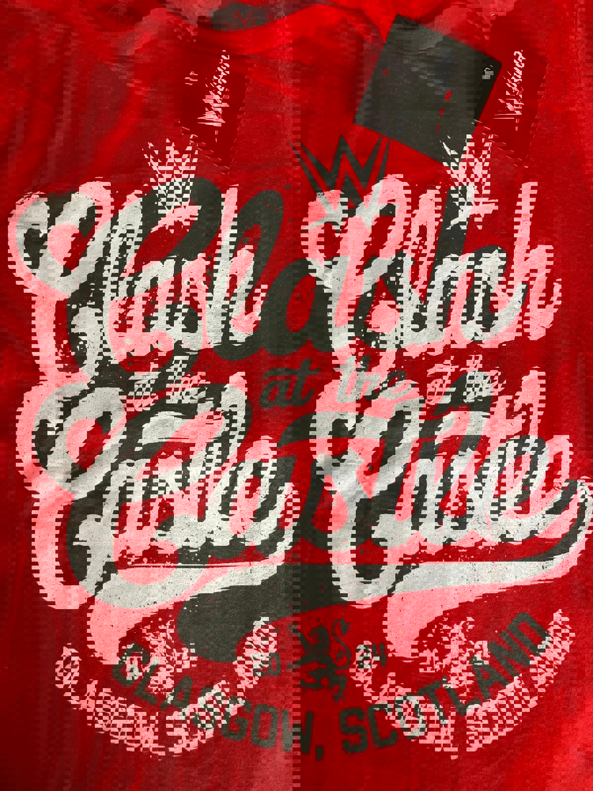 WWE Clash at the Castle Glasgow Scotland 2024 Red T-Shirt
