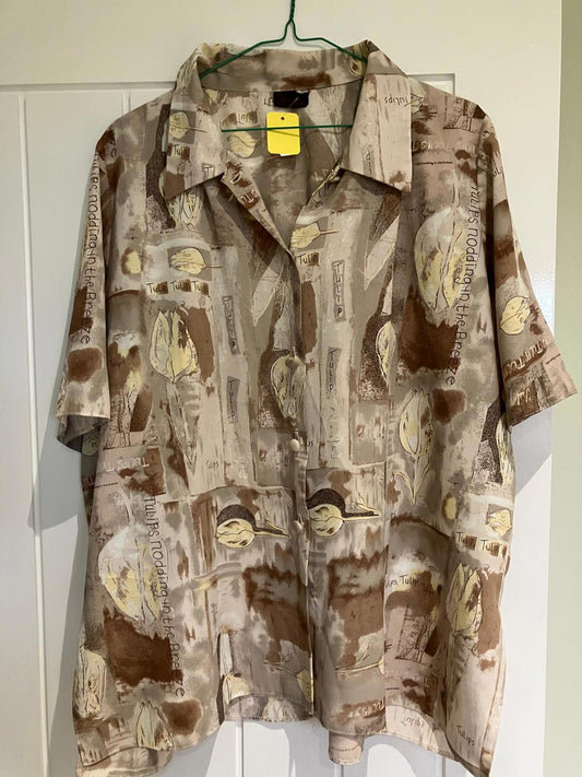 Vintage Amity Collection Men's Button-Up Shirt XXL Made in England