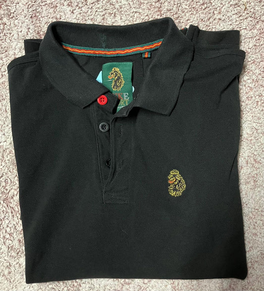 Luke Sport Black Polo Shirt Medium