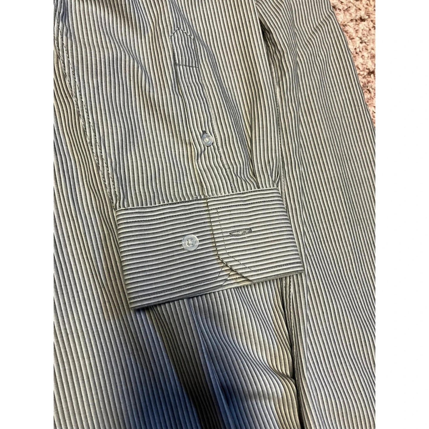 George Grey Pinstripe Shirt UK 18