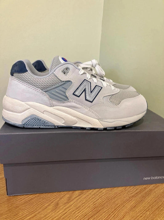 New Balance Men's 580 Grey and White Sneakers